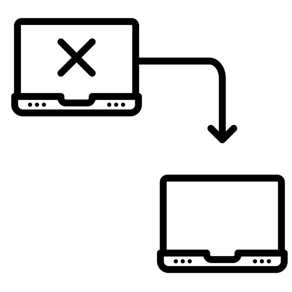 failover icona vettore illustrazione