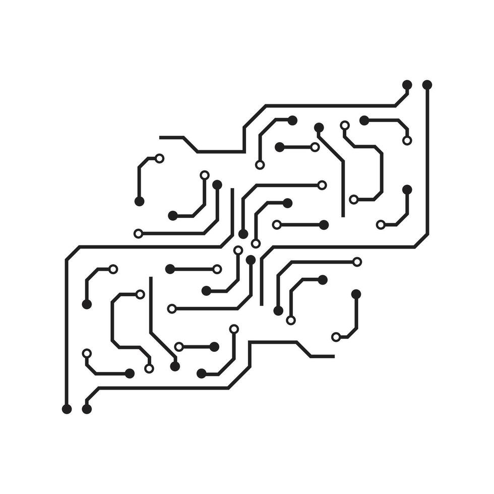circuito logo vettore elemento simbolo e design