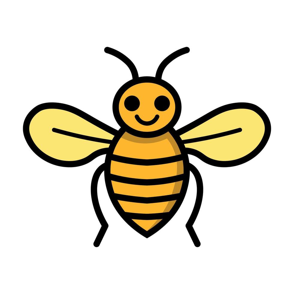 vettore ape illustrazione isolato su bianca sfondo