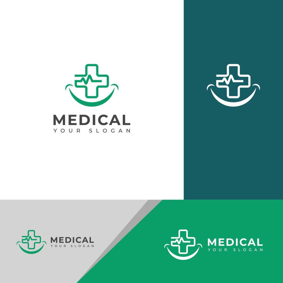 creativo moderno medico logo design. vettore