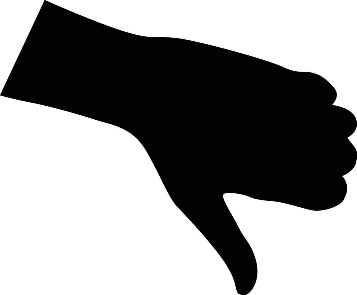 silhouette di mano posa illustrazione vettore