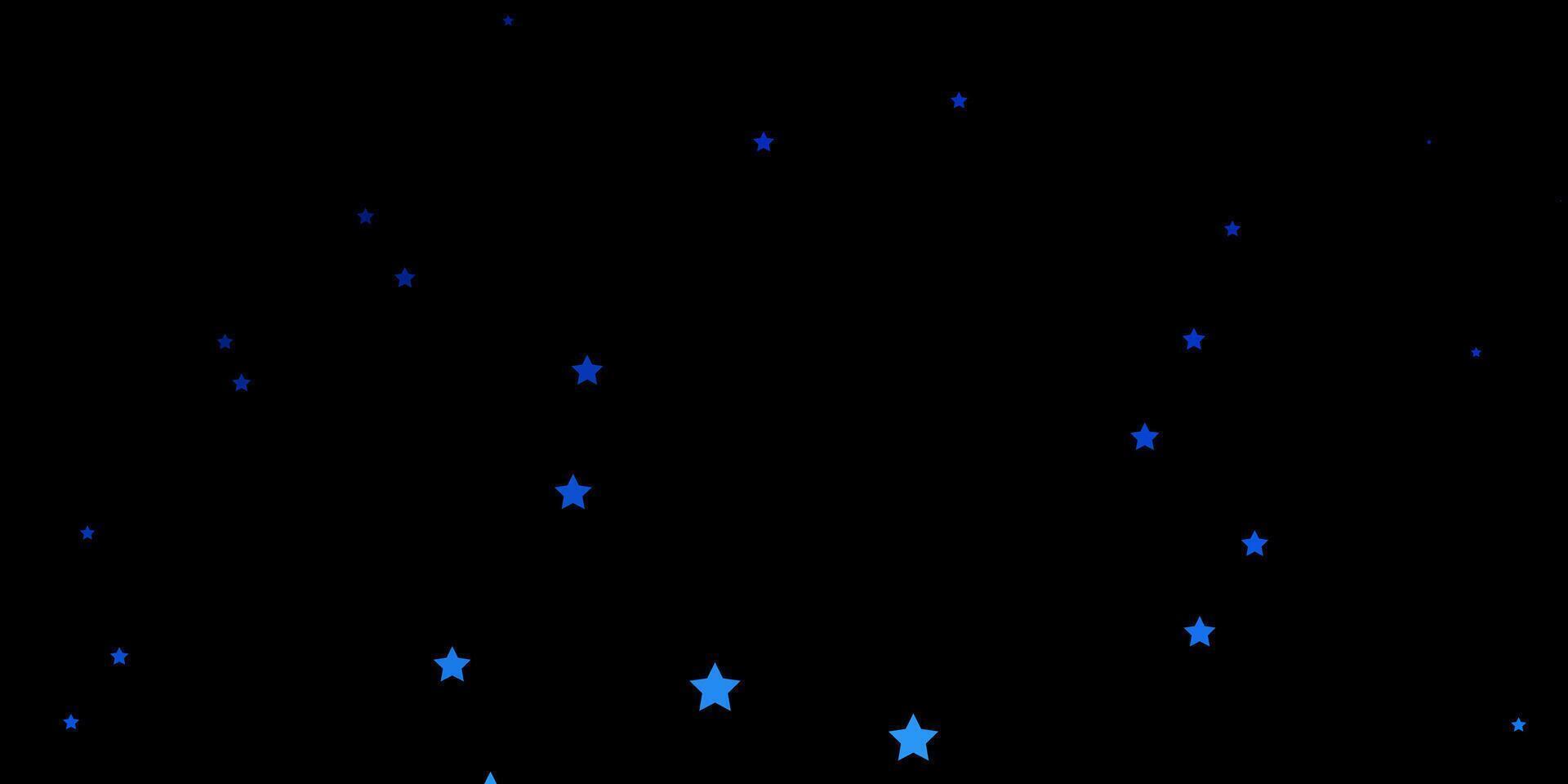 trama vettoriale blu scuro con bellissime stelle.