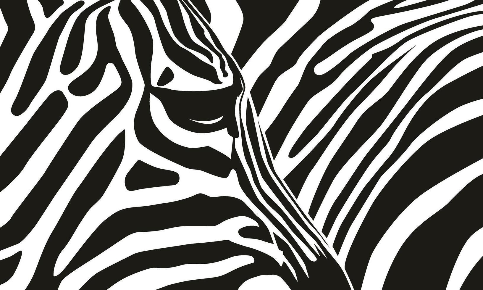 zebra modello forma vettore nel nero bianca per sfondo design