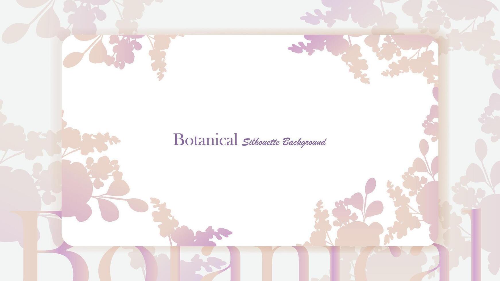 botanico silhouette sfondo vettore design