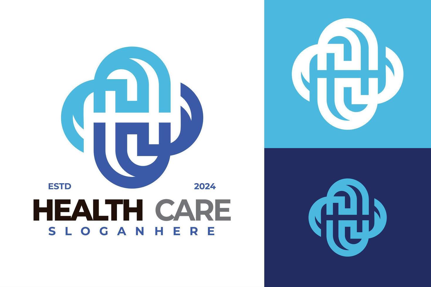 lettera h assistenza sanitaria logo design vettore simbolo icona illustrazione