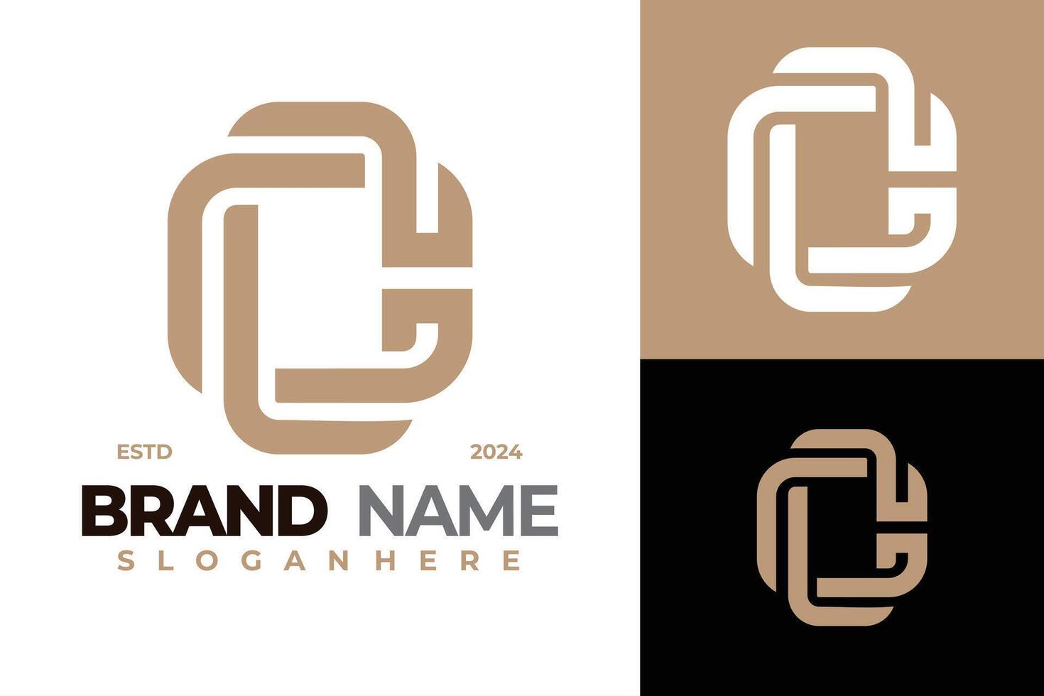 lettera cc monogramma logo design vettore simbolo icona illustrazione