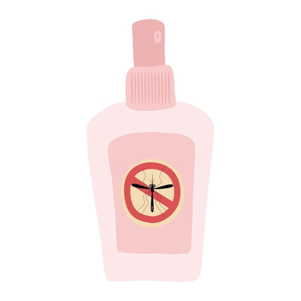 zanzara repellente spray. vettore illustrazione