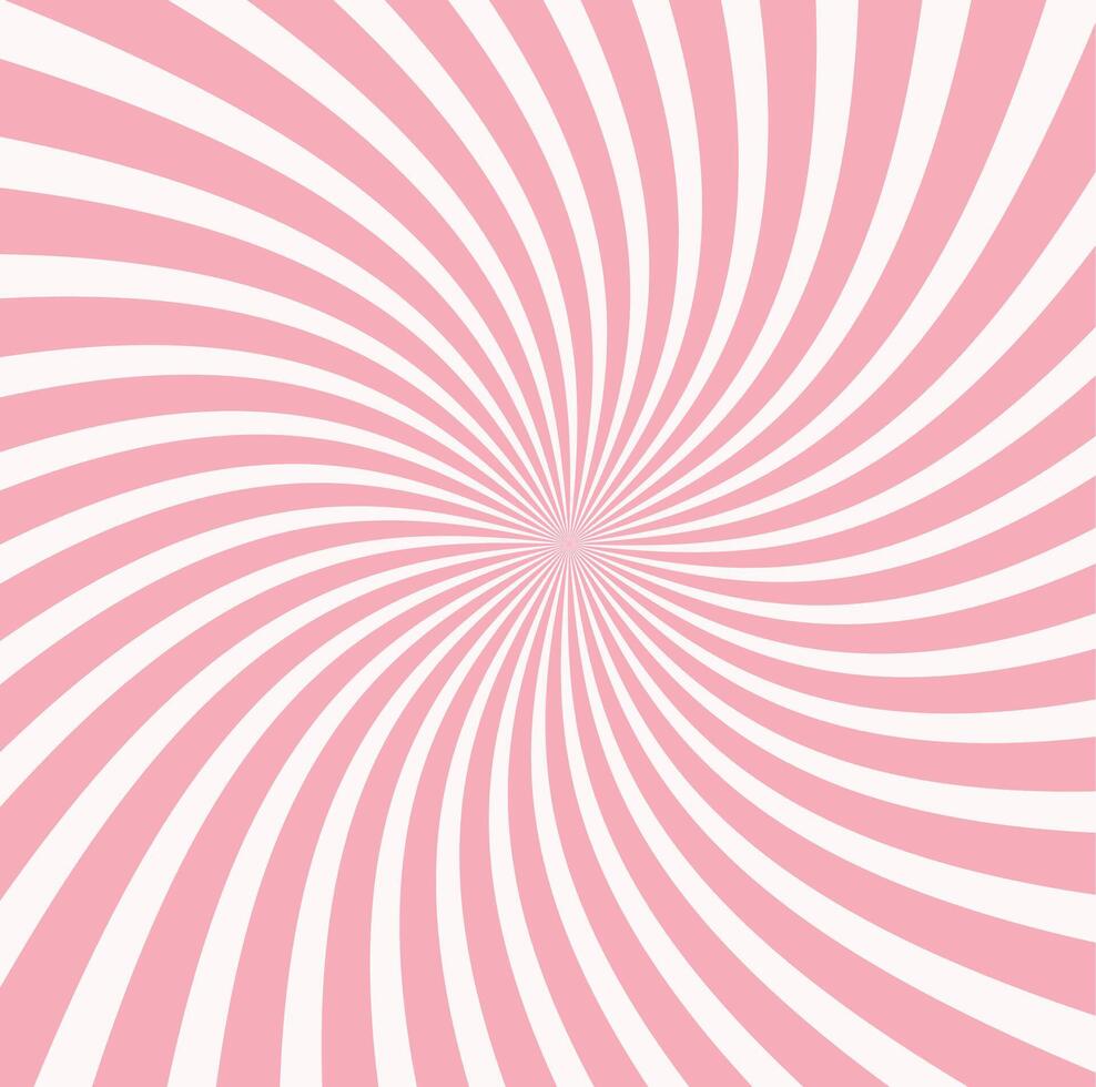 luce del sole turbine raggi sfondo. rosa e pesca spirale scoppiare sfondo. astratto sunburst design sfondo per modello attività commerciale sociale media pubblicità. piatto stile. vettore