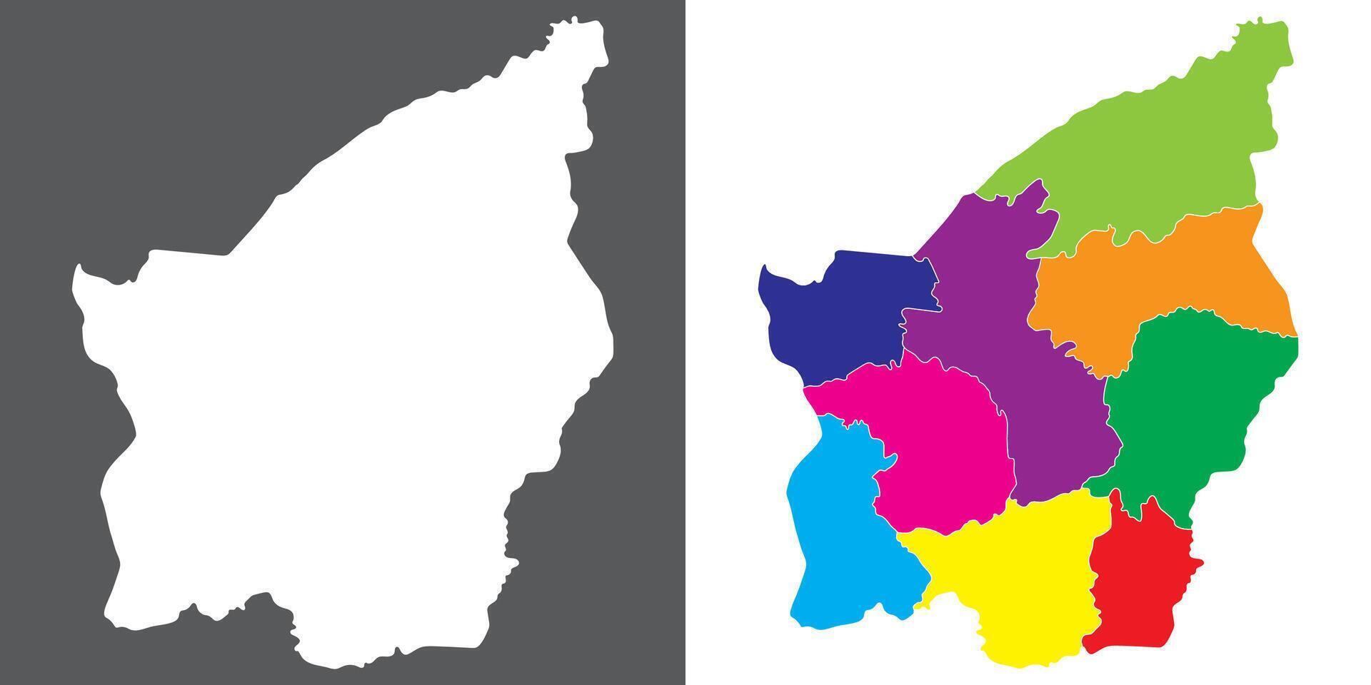 san Marino carta geografica. carta geografica di san Marino nel impostato vettore