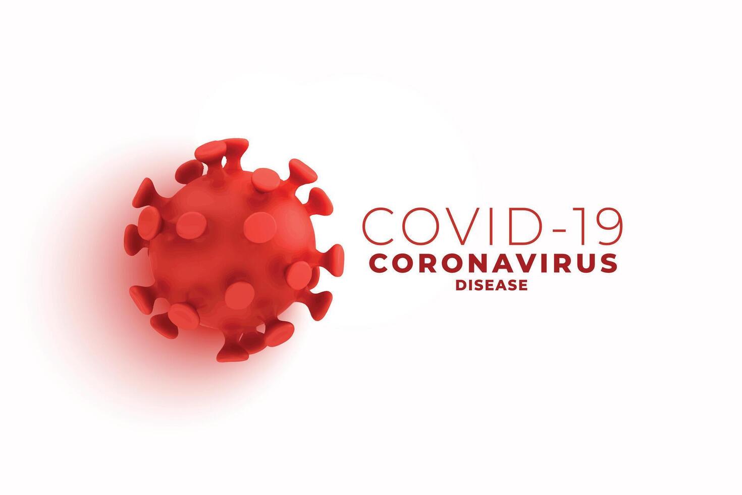 covid19 coronavirus sfondo con 3d cellula design vettore