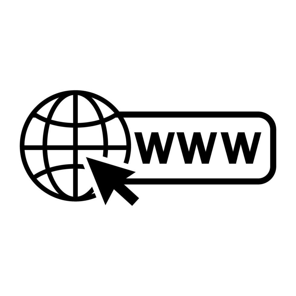 sito web vettore icona. www illustrazione cartello. luogo simbolo. Internet logo.