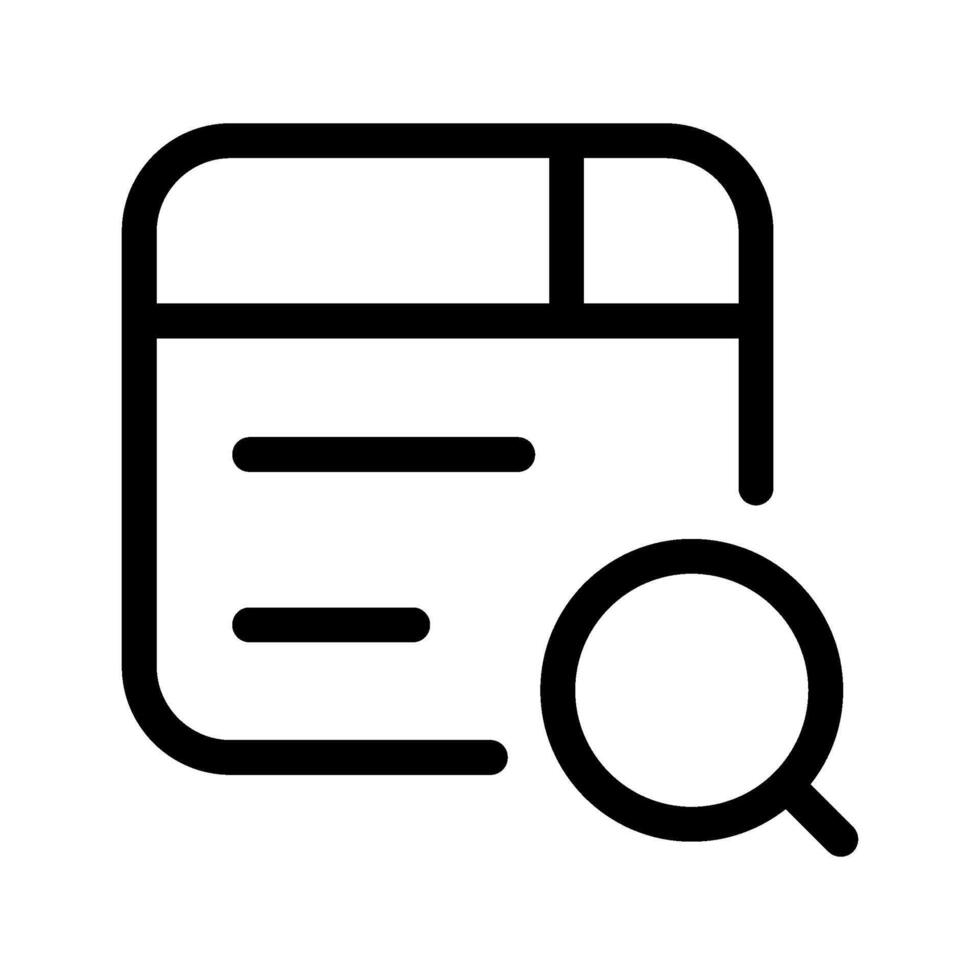 ricerca icona vettore simbolo design illustrazione