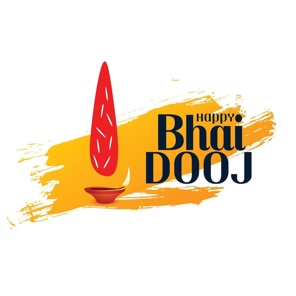 indiano contento bhai dooj Festival carta sfondo design vettore
