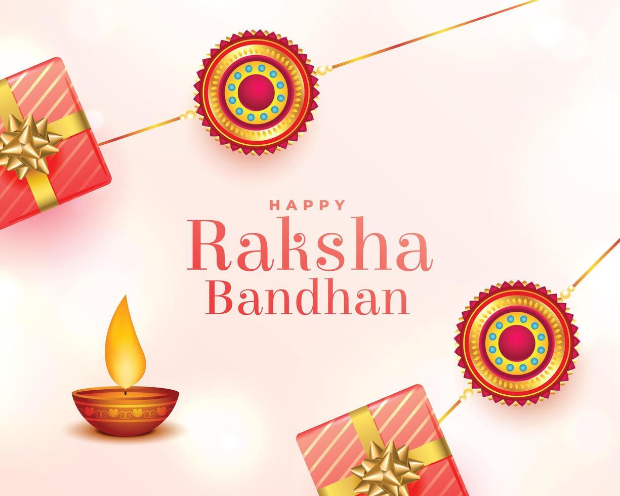 decorativo indù Festival Raksha bandhan celebrazione sfondo vettore
