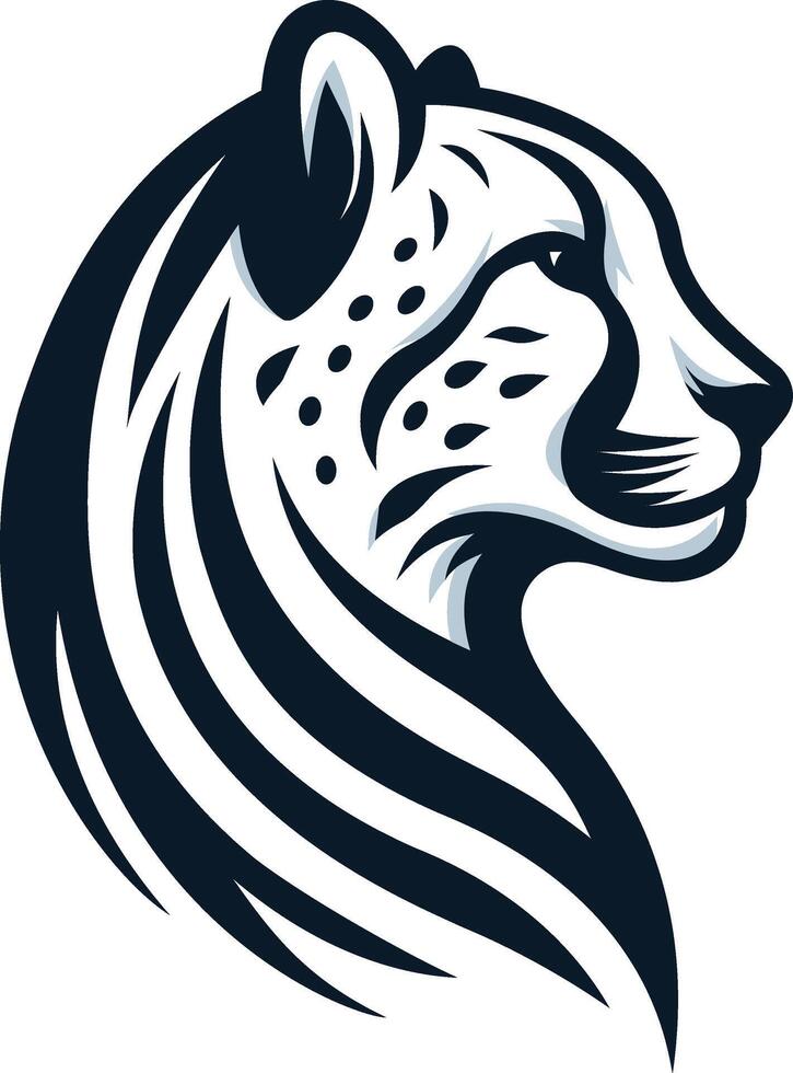 leopardo portafortuna logo vettore