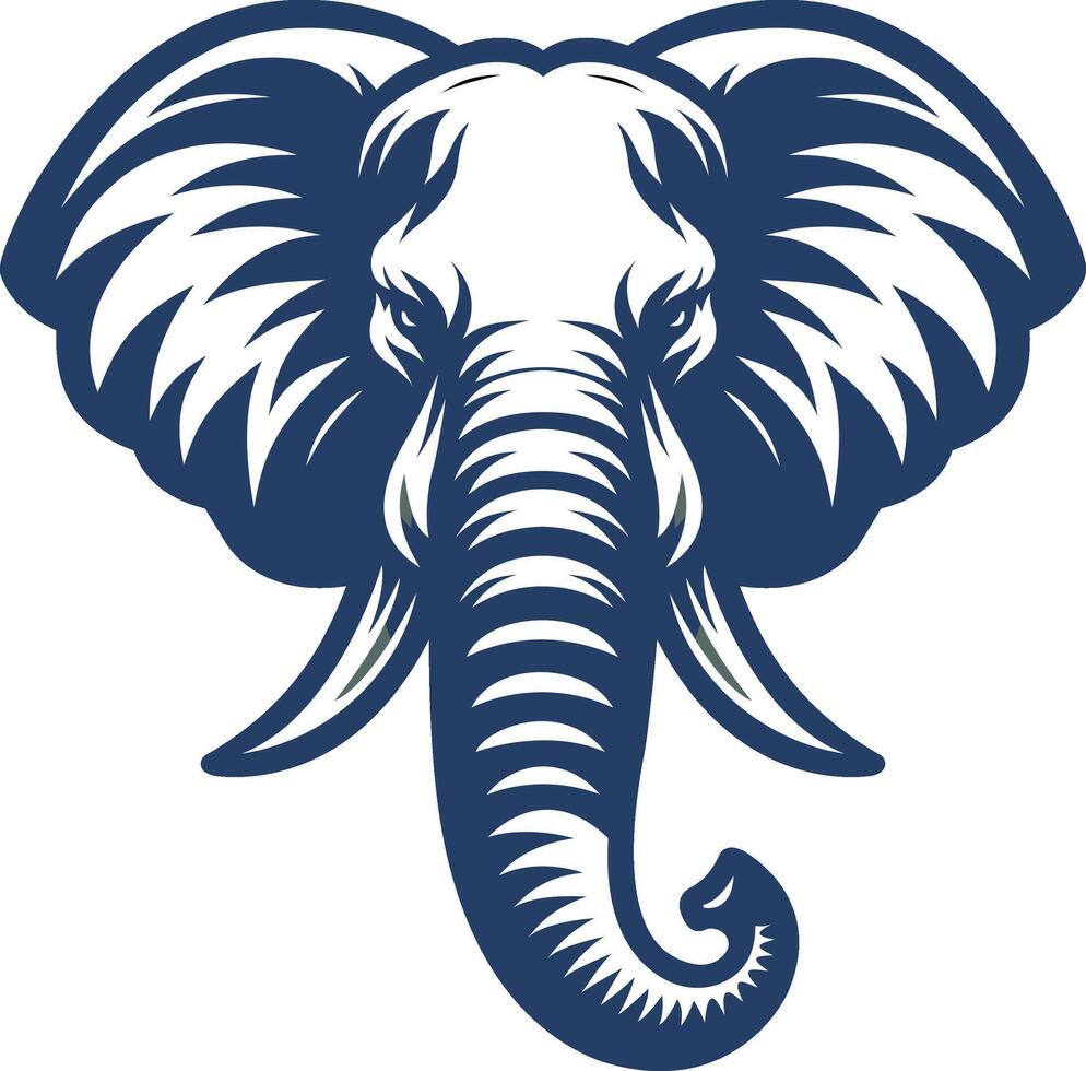 logo mascotte elefante vettore