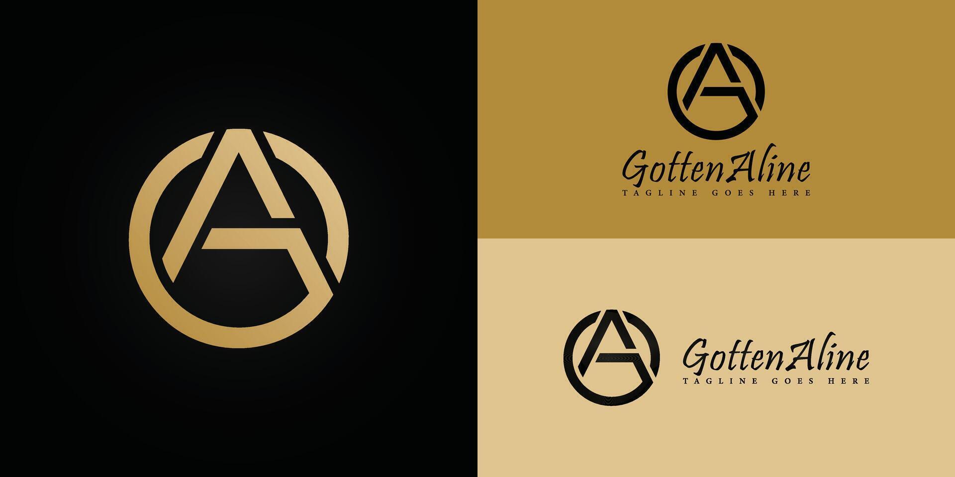 astratto ga o ag lettera logo design e monogramma logo. iniziale lettera logotipo azienda nome design. ga logo emblema capitale lettera moderno modello applicato per attività commerciale e consulenza azienda logo vettore