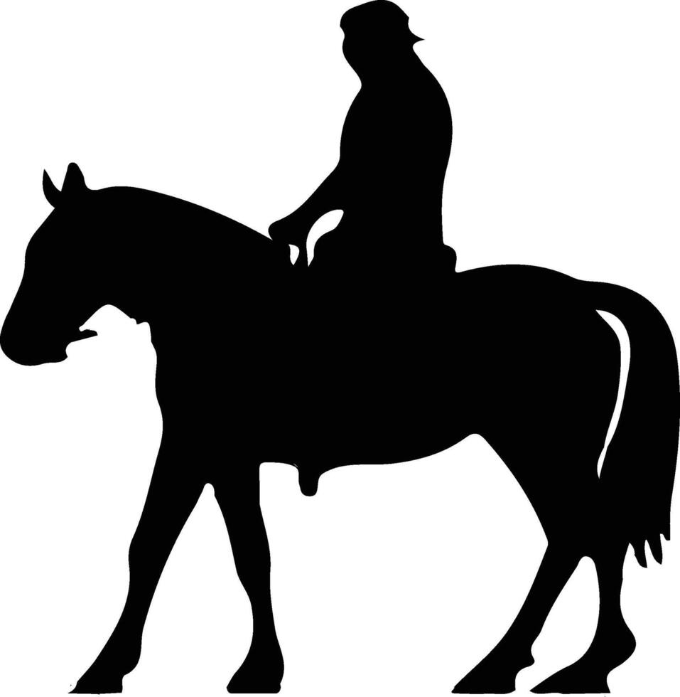 impostato di cavallo silhouette animale impostato isolato su bianca sfondo. nero cavalli grafico elemento vettore illustrazione