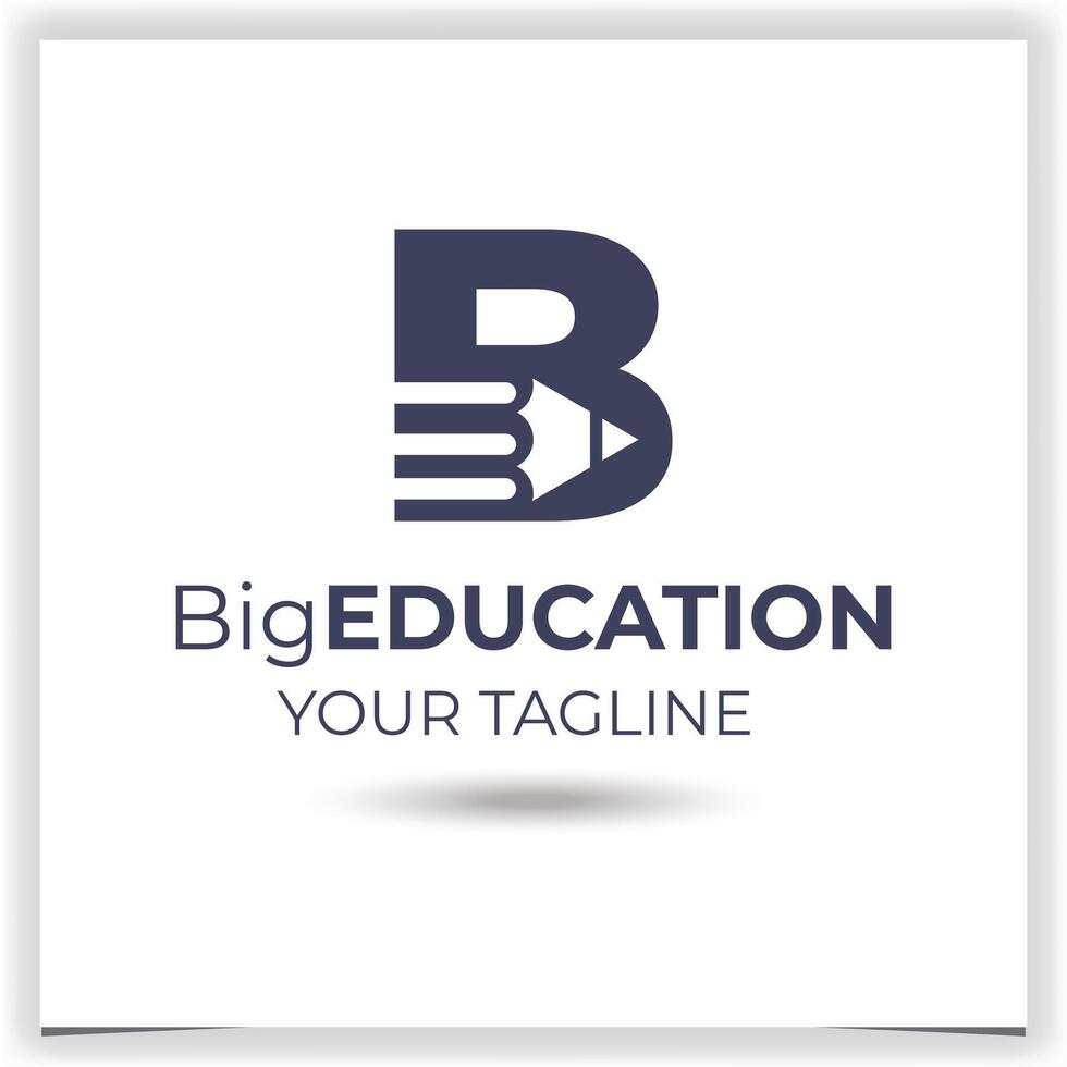 vettore formazione scolastica logo design modello