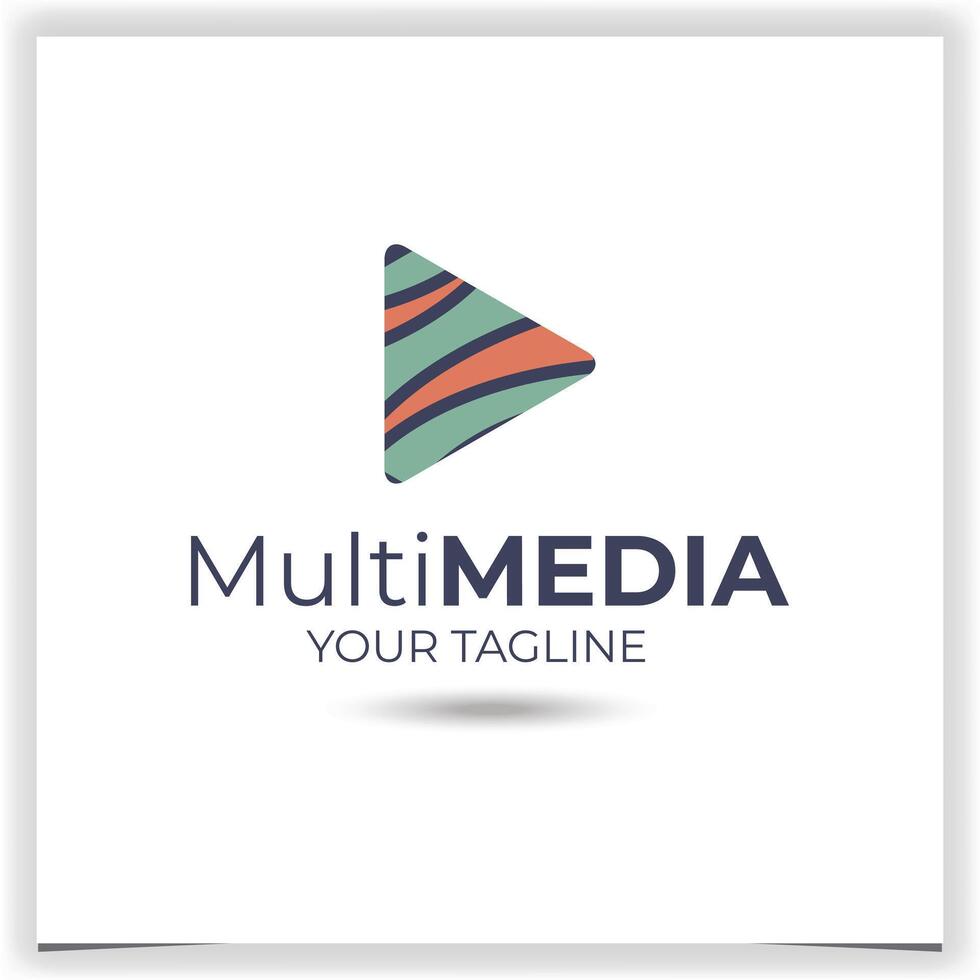 vettore multimedia logo design modello