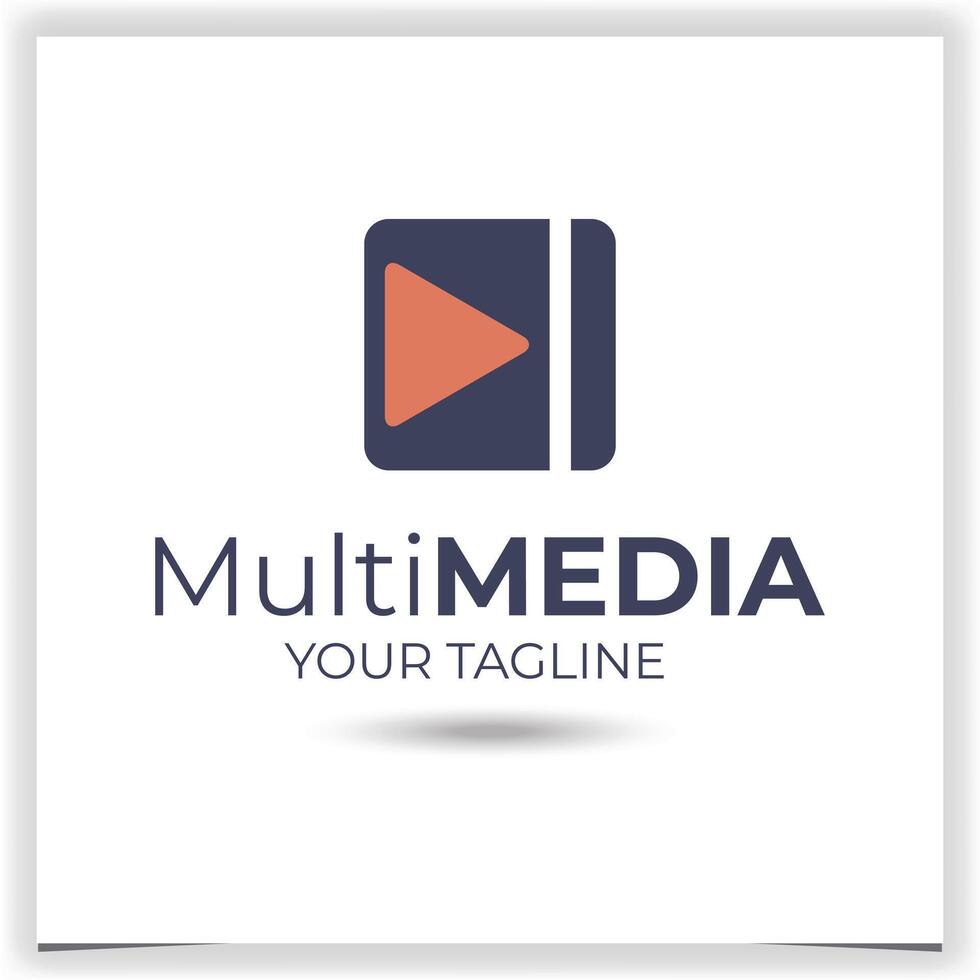 vettore multimedia logo design modello