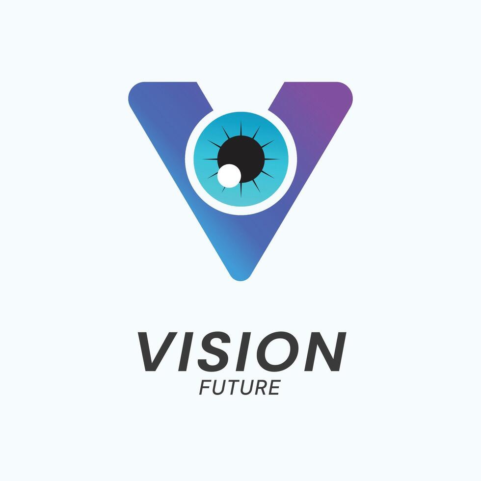 lettera v logo visione basato concetto Avanzate logo marca identità vettore