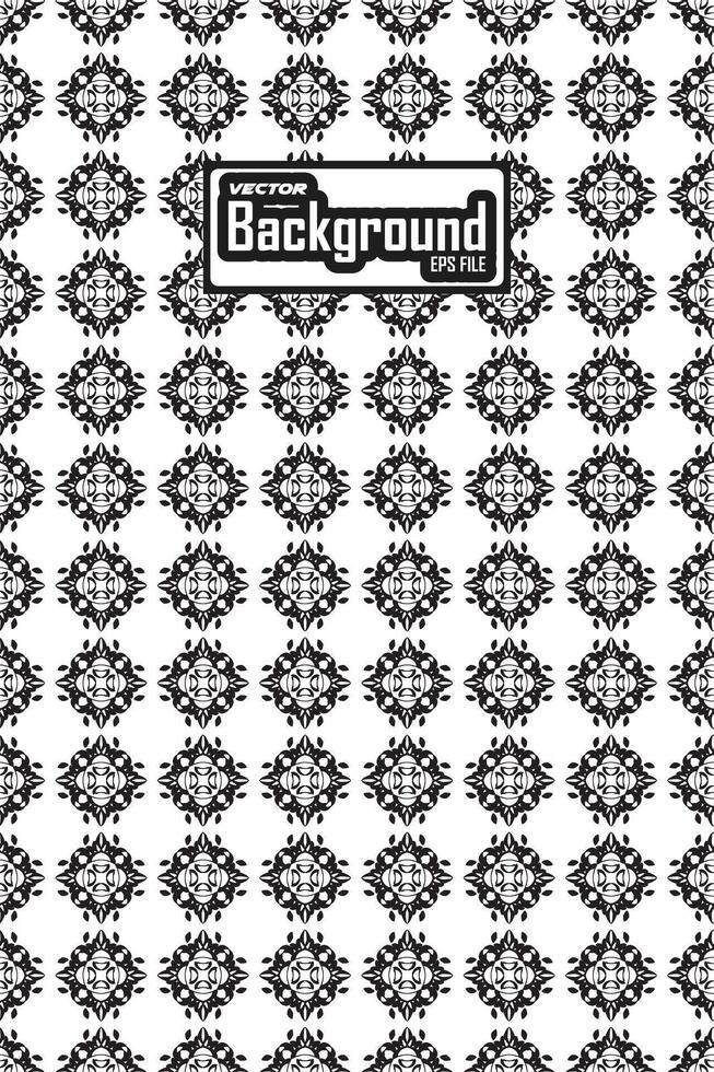 vettore nero e bianca senza soluzione di continuità astratto modello sfondo in scala di grigi ornamentale grafico design