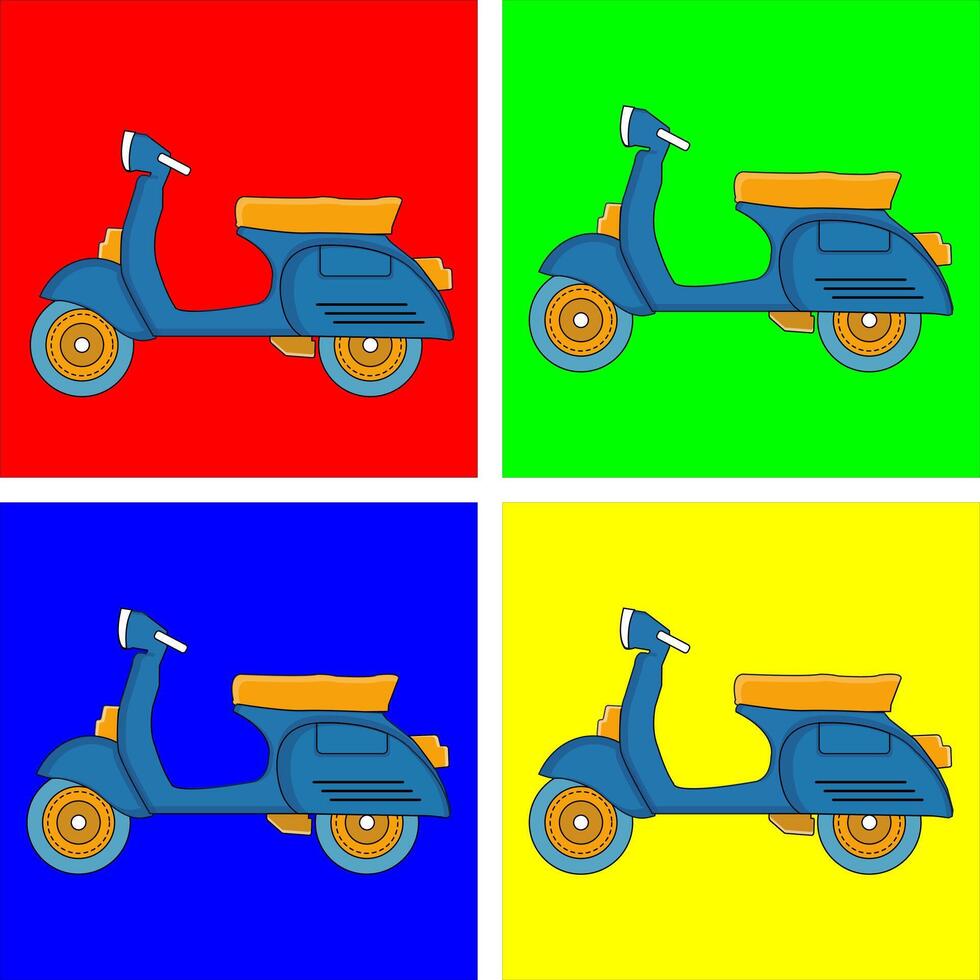 vettore di scooter classico