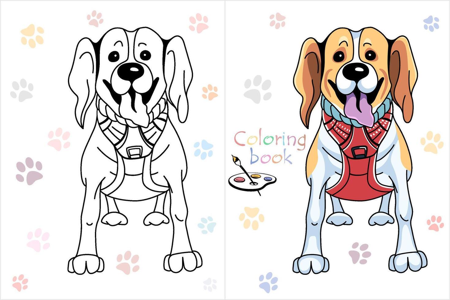colorazione libro pagina cane Jack russell terrier vettore