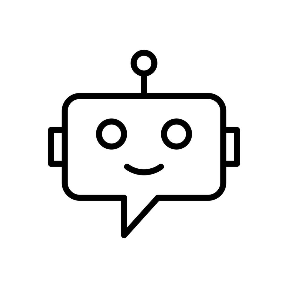 chatbot icona simbolo vettore modello