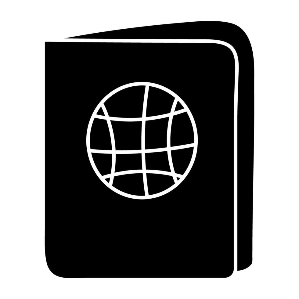 moderno design icona di passaporto vettore