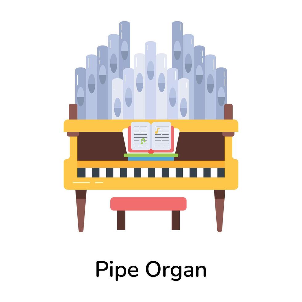 di moda tubo organo vettore