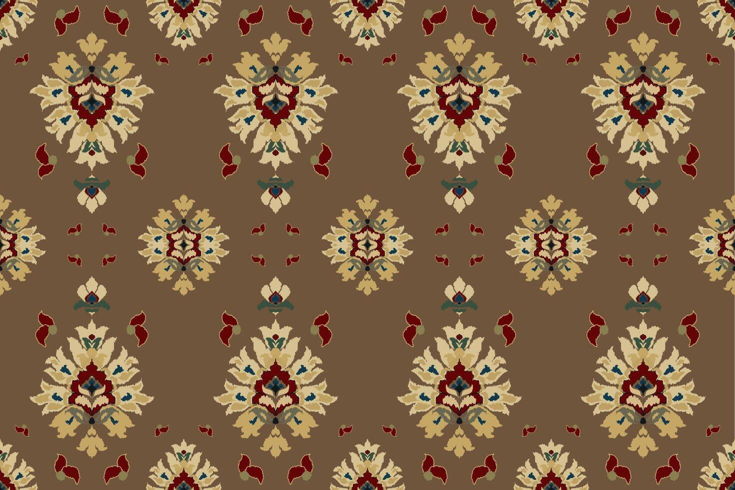 ikat tribale indiano senza soluzione di continuità modello. etnico azteco tessuto tappeto mandala ornamento nativo boho gallone tessile.geometrico africano americano orientale tradizionale vettore illustrazioni. ricamo stile.