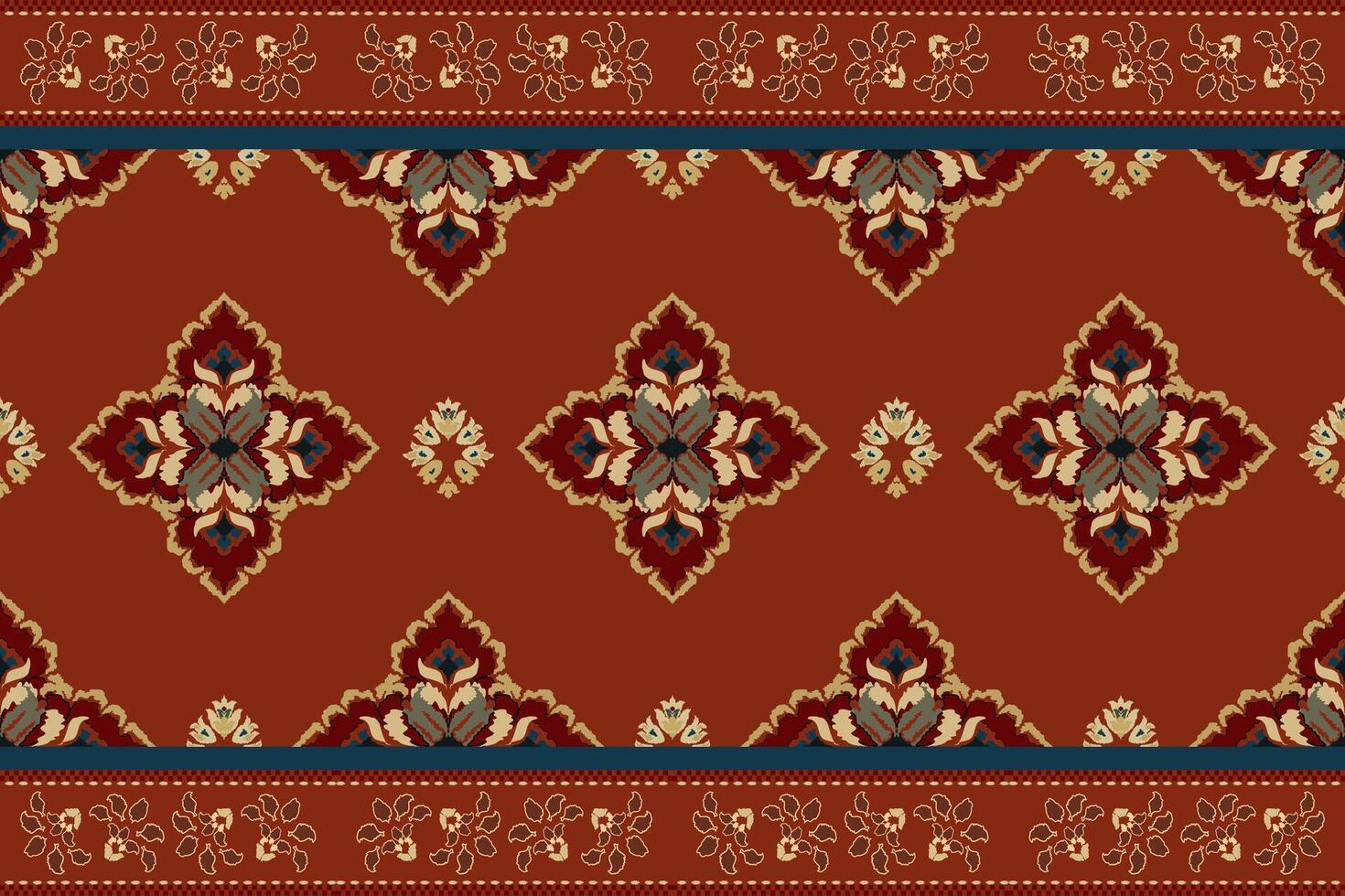 ikat tribale indiano senza soluzione di continuità modello. etnico azteco tessuto tappeto mandala ornamento nativo boho gallone tessile.geometrico africano americano orientale tradizionale vettore illustrazioni. ricamo stile.