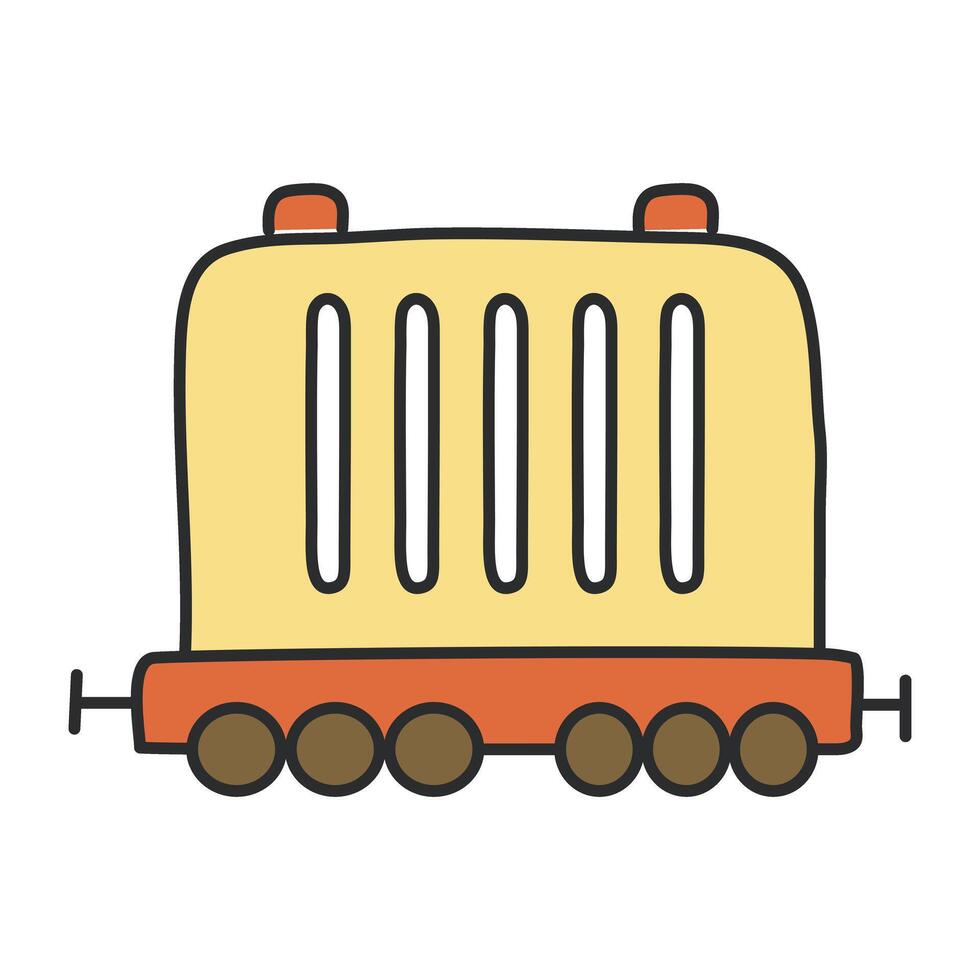 di moda design icona di nolo treno vettore