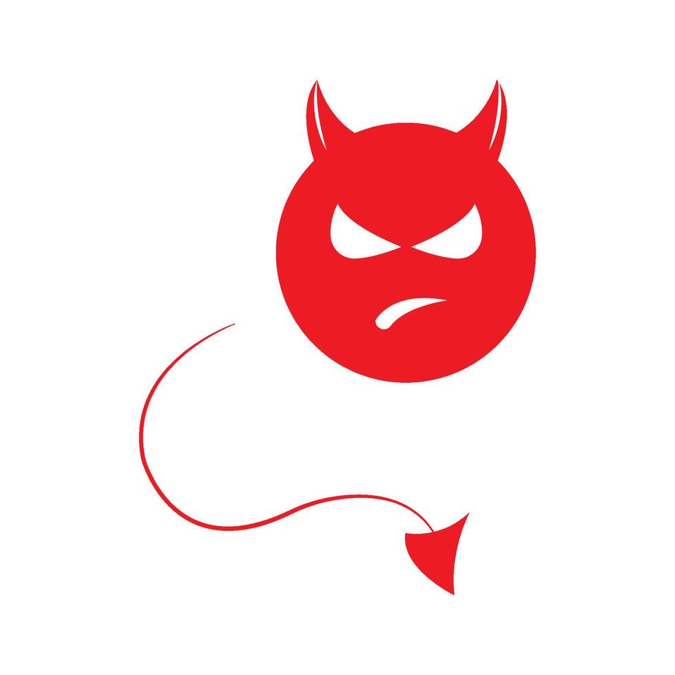 vettore del logo del diavolo