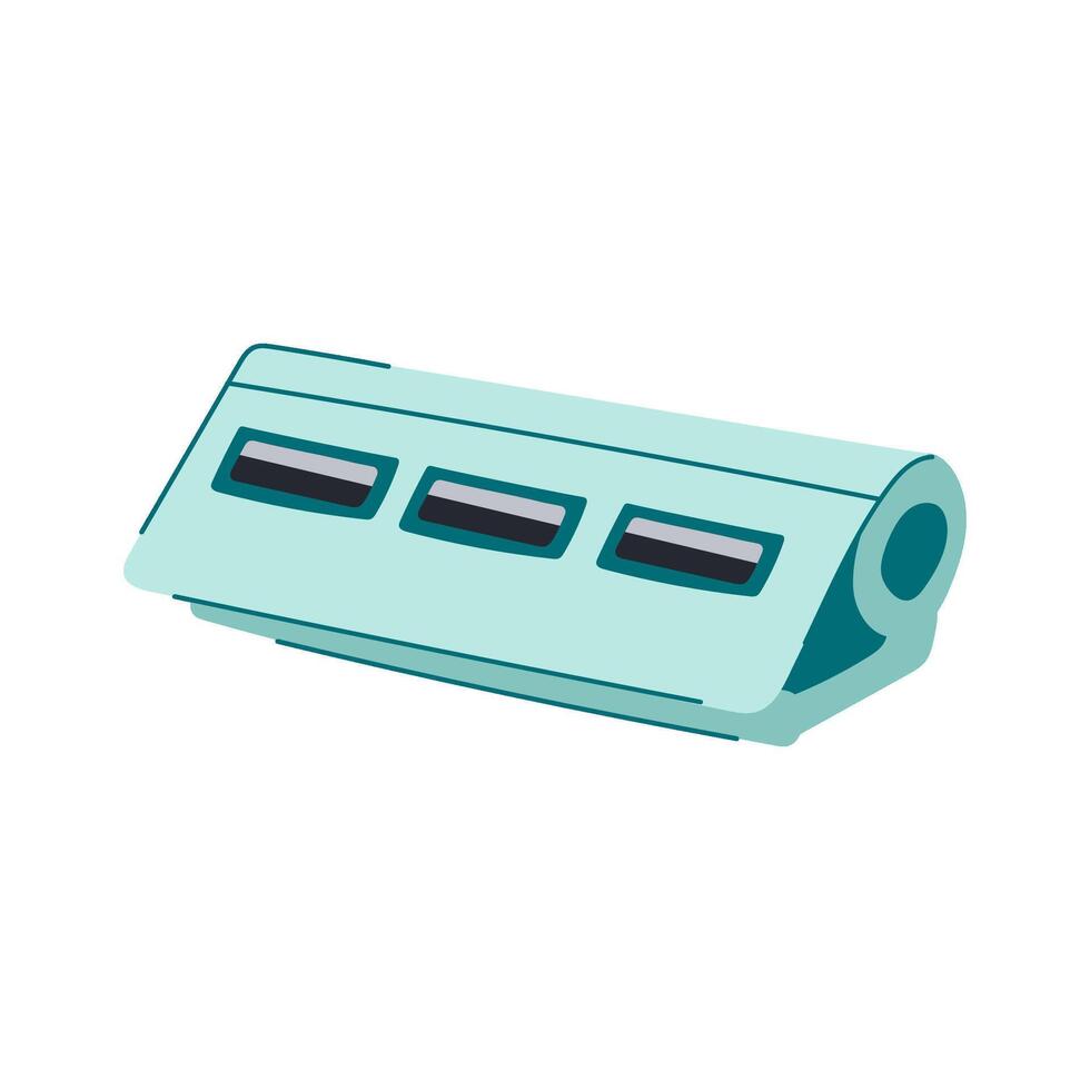 taccuino USB centro cartone animato vettore illustrazione