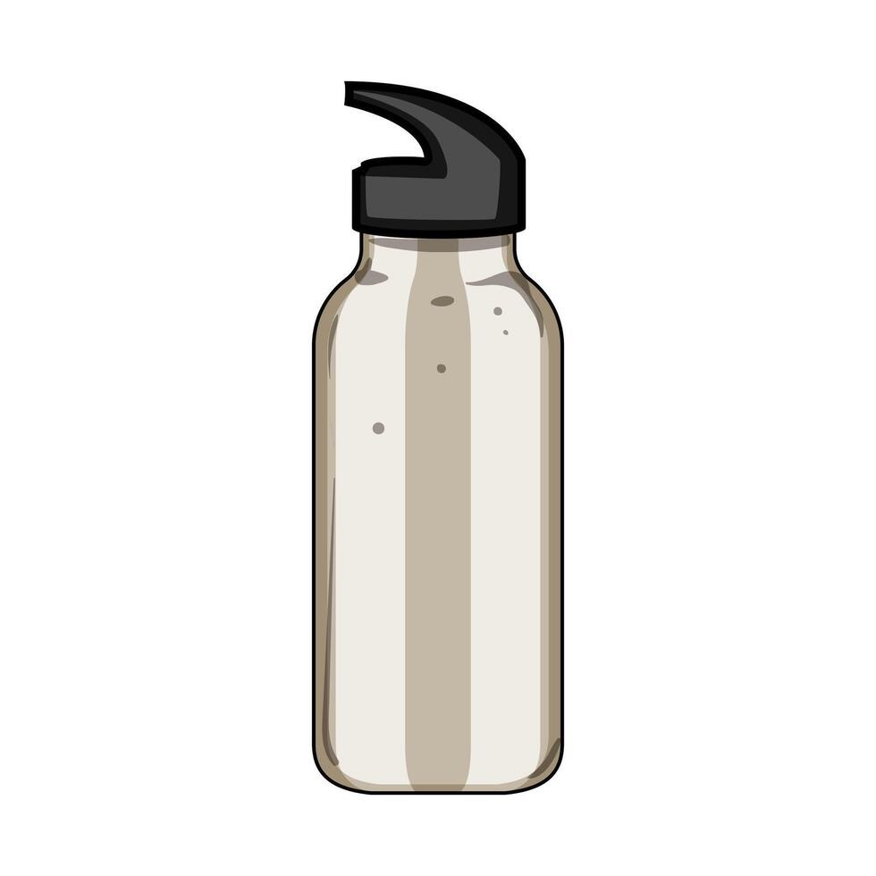 bevanda inossidabile bottiglia cartone animato vettore illustrazione