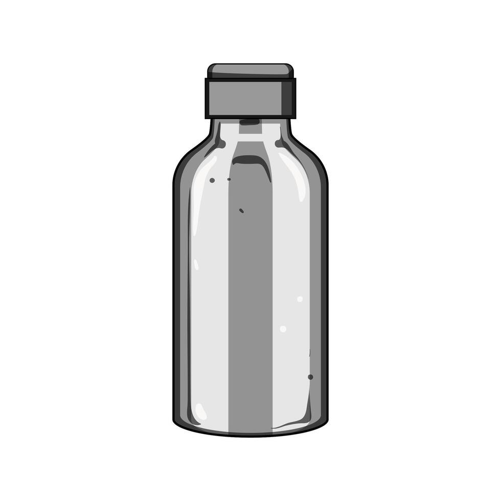riutilizzabile inossidabile bottiglia cartone animato vettore illustrazione