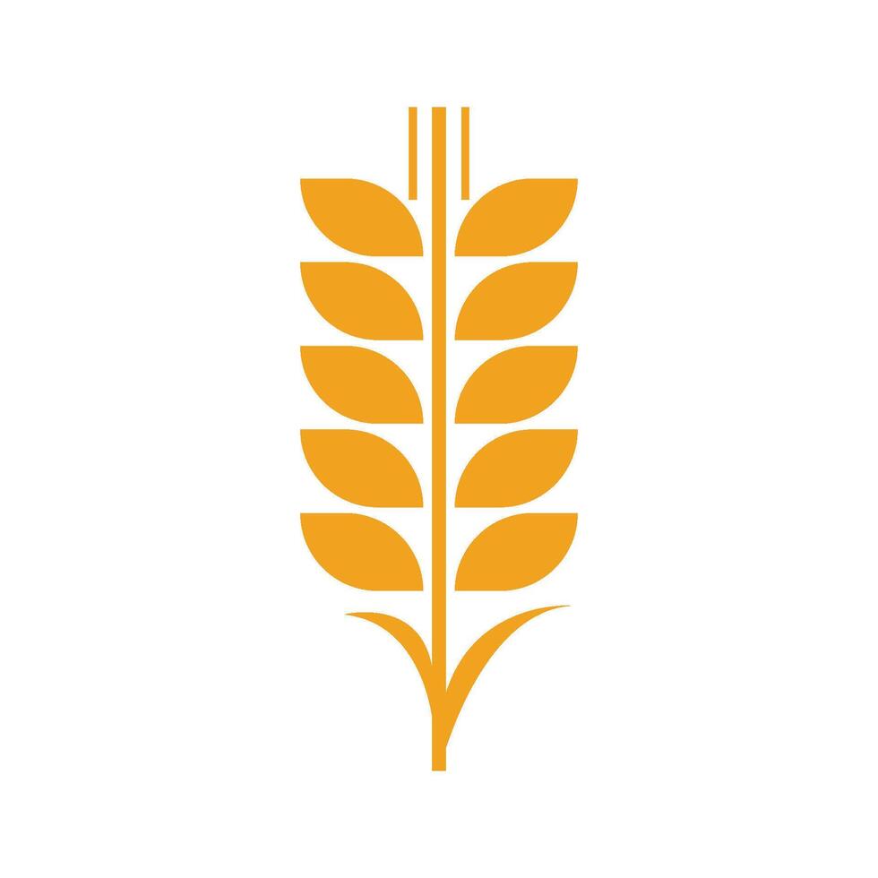 logo del grano agricolo vettore