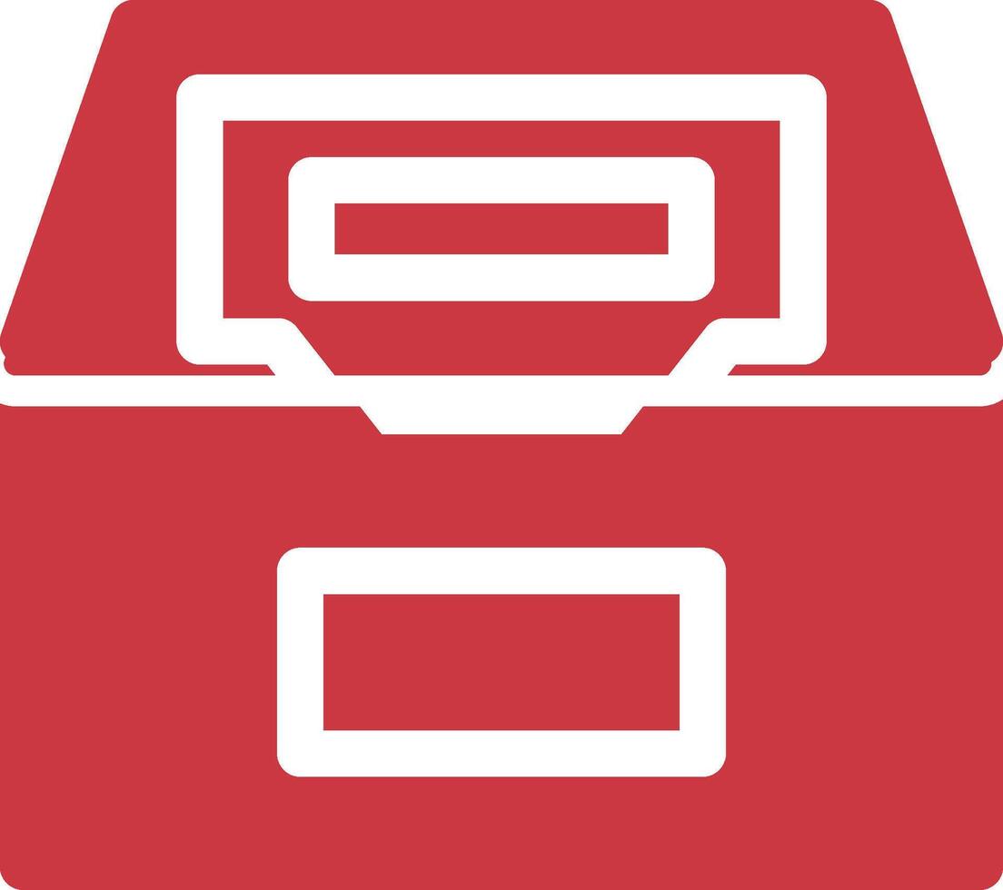 File scatola creativo icona design vettore