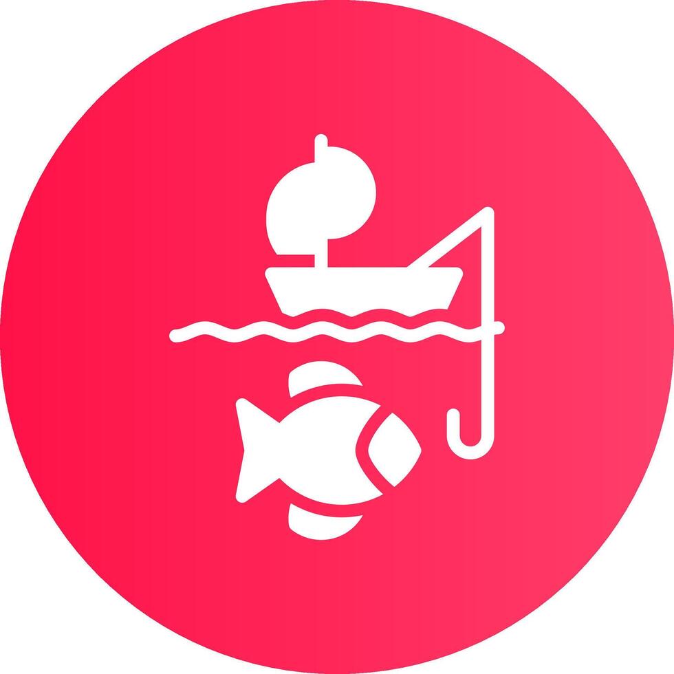 kayak pesca creativo icona design vettore
