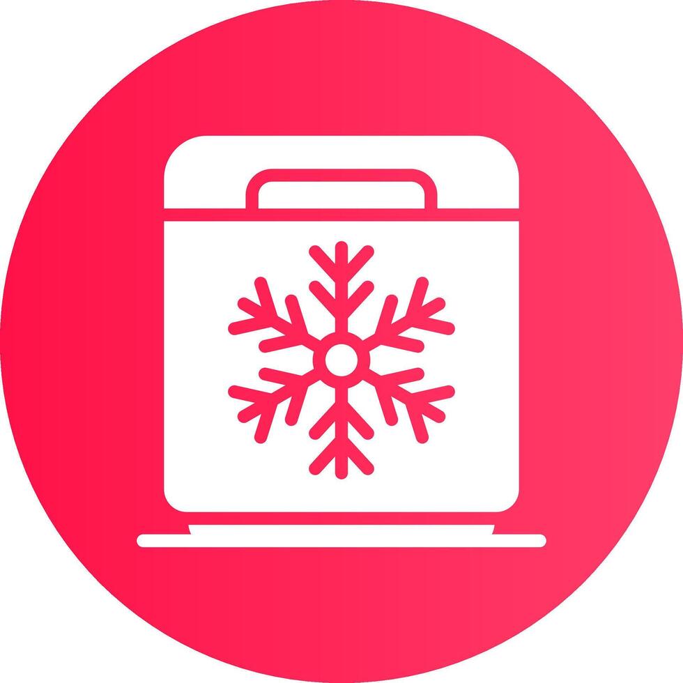 congelatore creativo icona design vettore