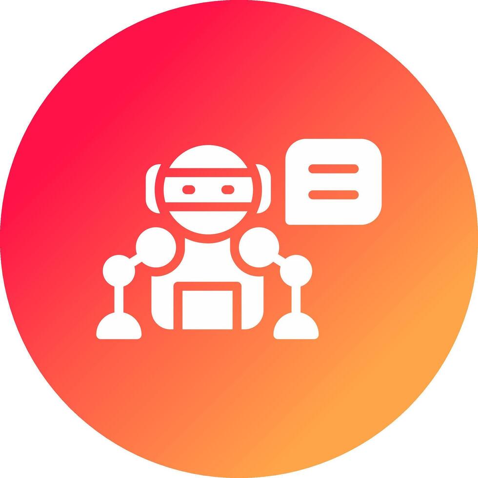 inteligente Chiacchierare Bot creativo icona design vettore