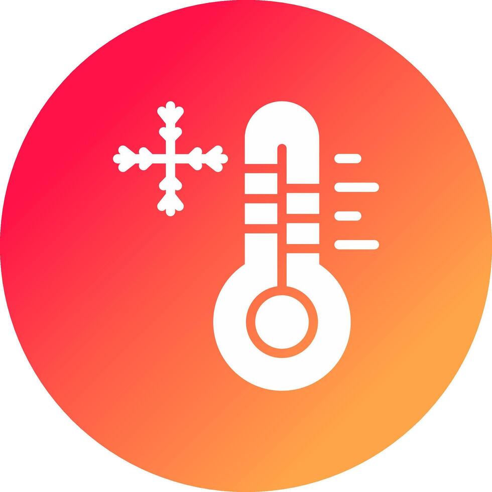 freddo temperatura creativo icona design vettore