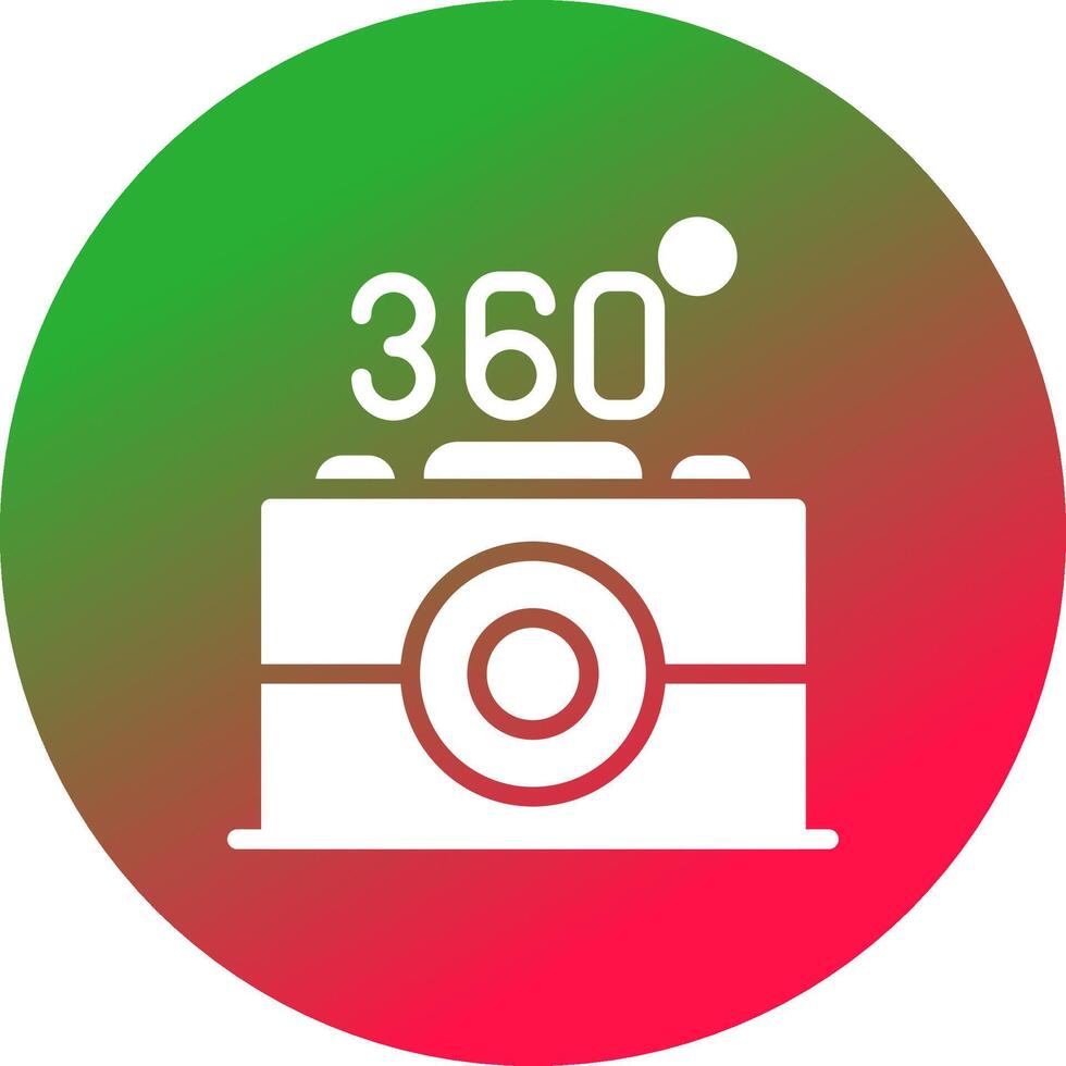 360 telecamera creativo icona design vettore