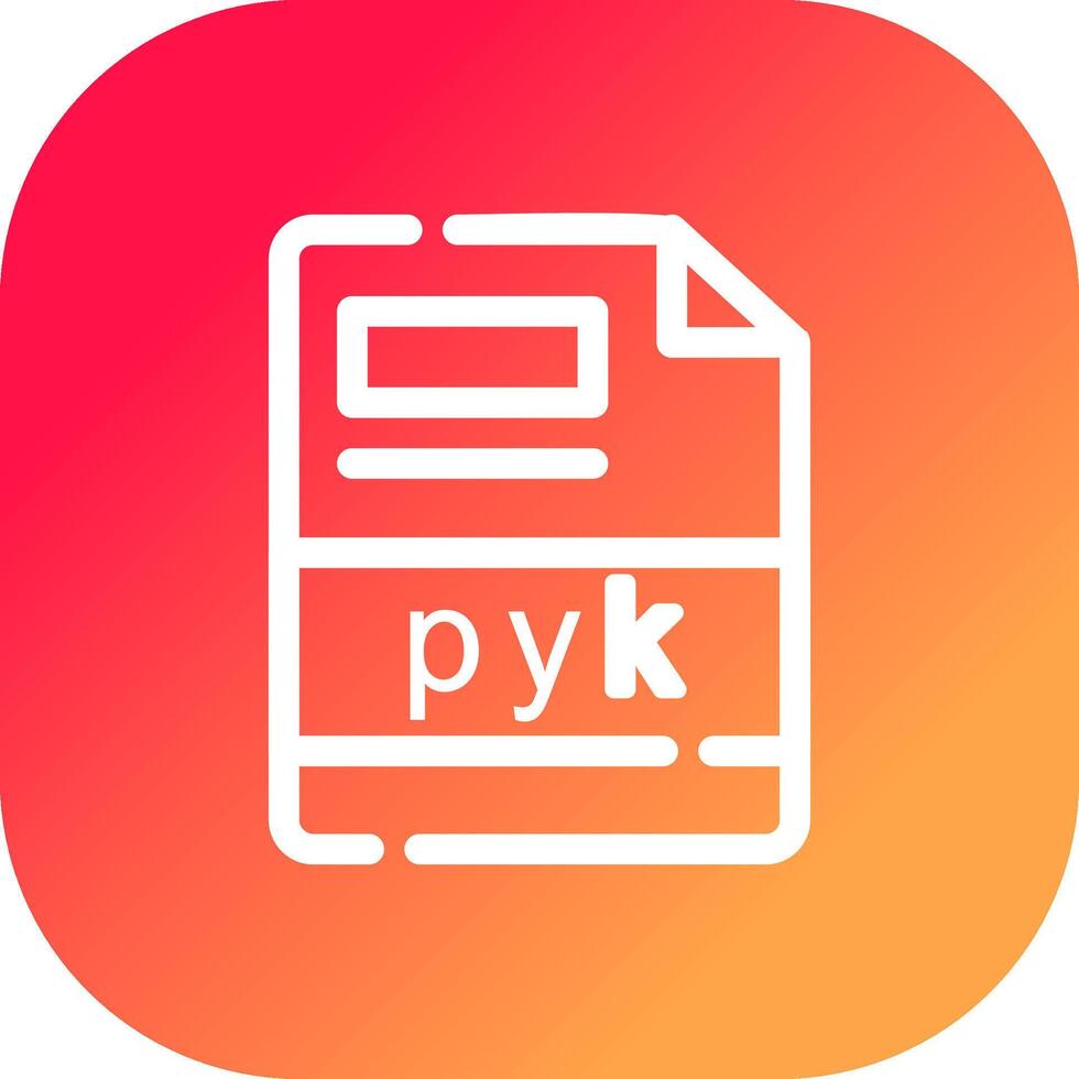 pyk creativo icona design vettore