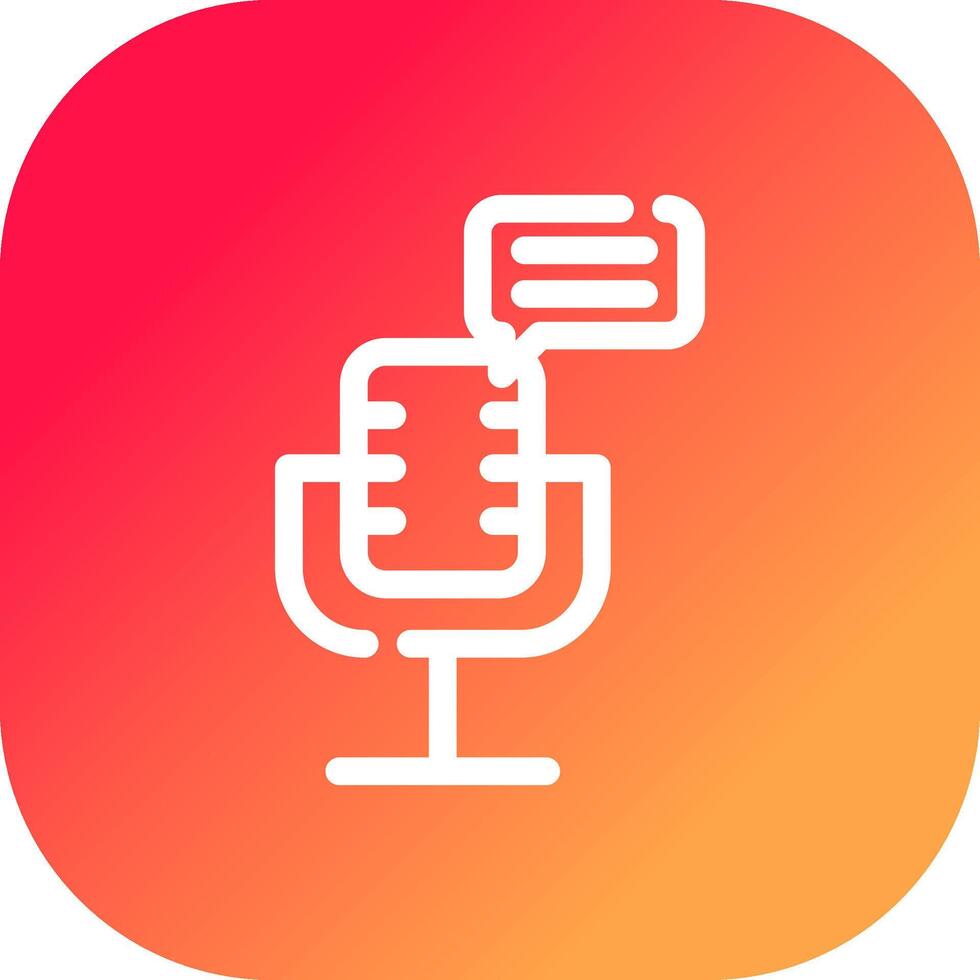 Podcast creativo icona design vettore
