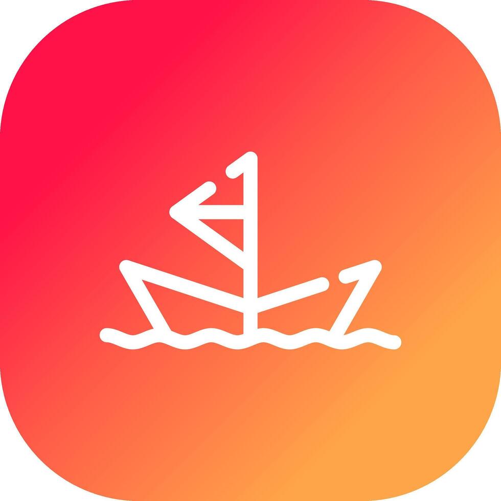 carta barca creativo icona design vettore