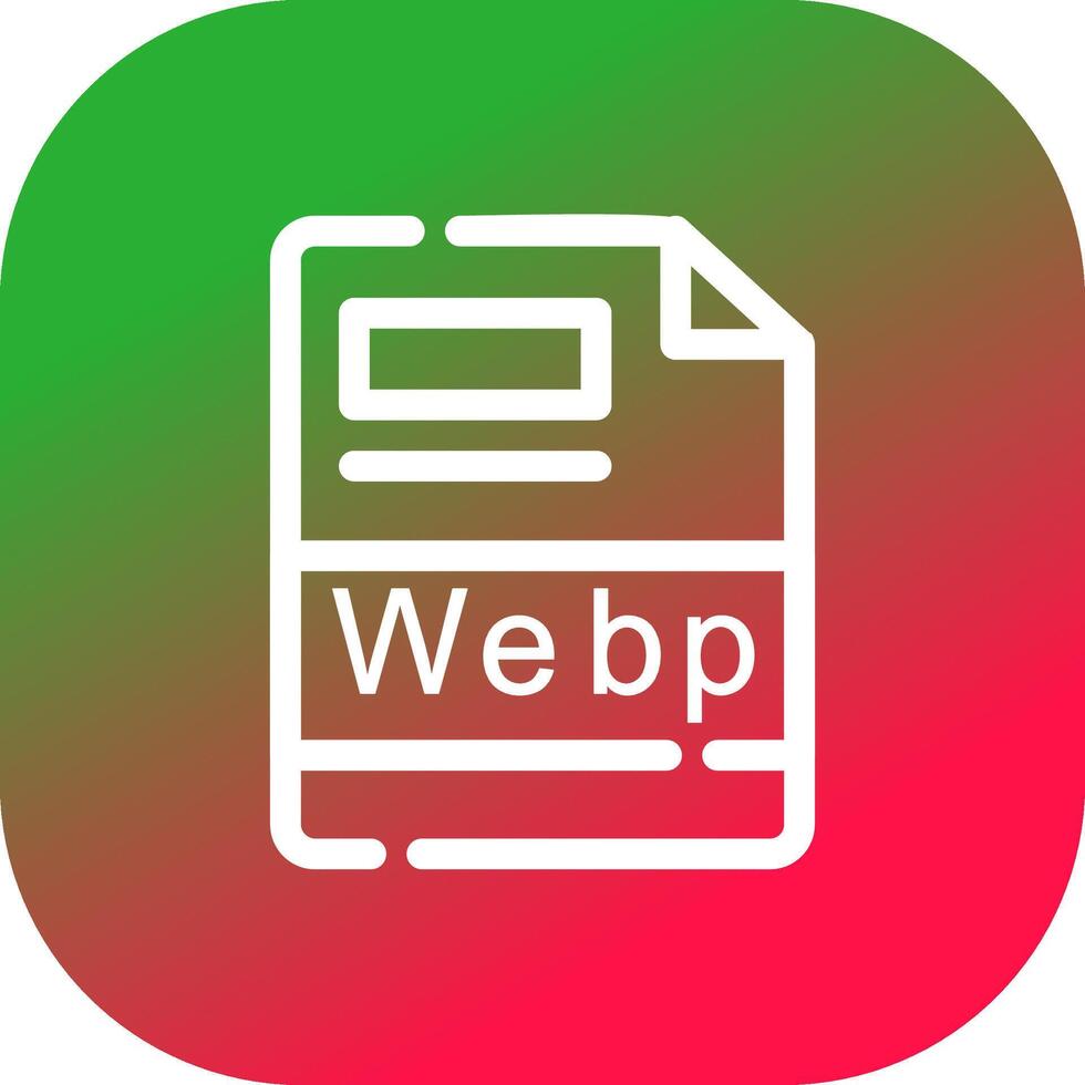 webp creativo icona design vettore